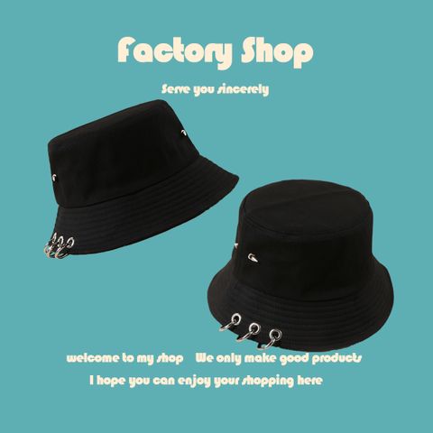 Korean Fashion Wild Big Ring Big Rivet Fisherman Hat