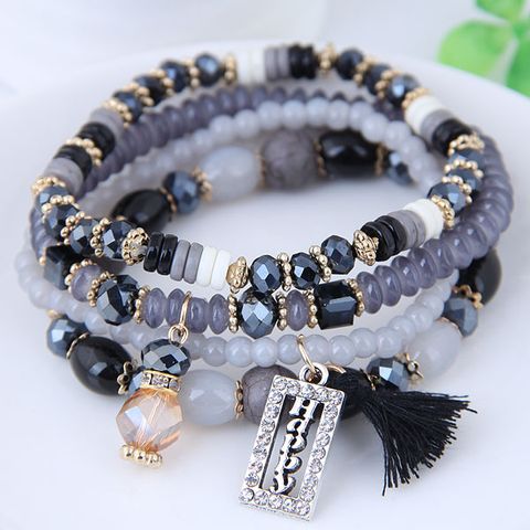 Crystal Beads Fashion Multi-layer Bracelet