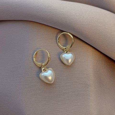 Diamond Tassel Pearl Moon Fishtail Earrings