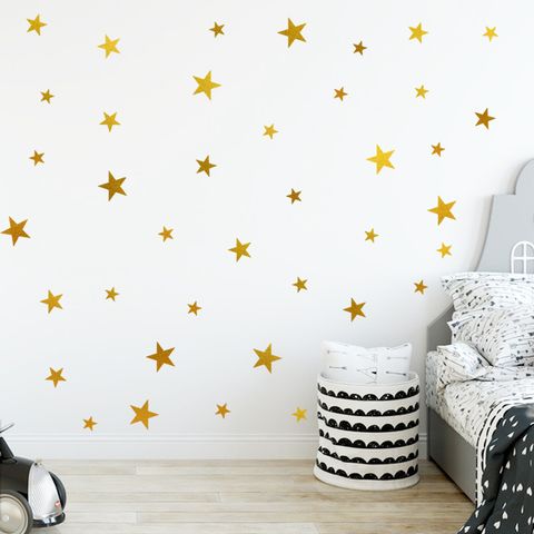 Simple Solid Color Stars Wall Stickers