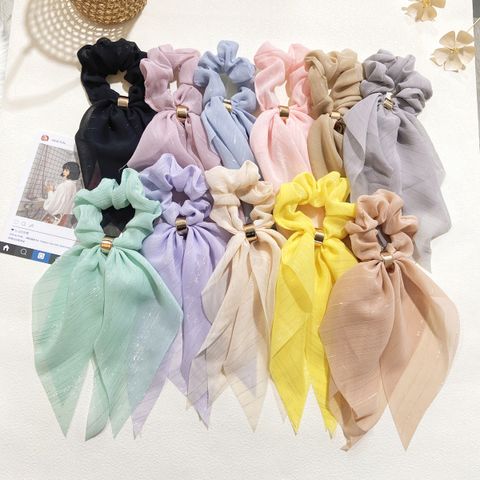 New Double Bow Hair Scrunchies