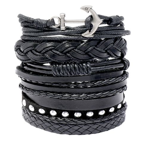 New Hand-woven Retro Cowhide Bracelet Diy Leather Bracelet