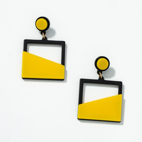 Simple Hollow Square Earrings