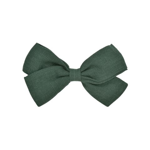 New Bow Pure Color Cotton  Knotted Side Clip