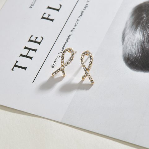 New Diamond Bowknot Small Earrings