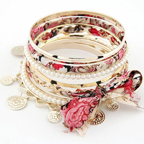 Bracelets De Mode Coréen Mode Tempérament Arc Bracelet De Perles Multicouches Nhsc199092