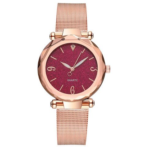 Fashion Angular Mirror Ladies Fashion Watch Ladies Watches Without Logo Glitter Pink Quartz Watch