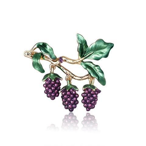 Korean Wild Fruit Jewelry Fashion Dripping Grape Brooch New Women&#39;s Brooch Pin