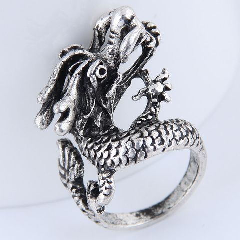 Yiwu Jewelry Wholesale Fashion Punk Simple Retro Dragon Ring