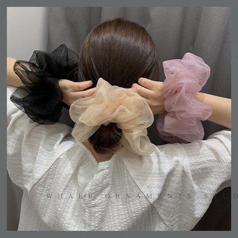 Sweet Super Fairy Crystal Yarn Hair Circle Oversized Korean Gentle Headband Scrunchies Baratos Al Por Mayor