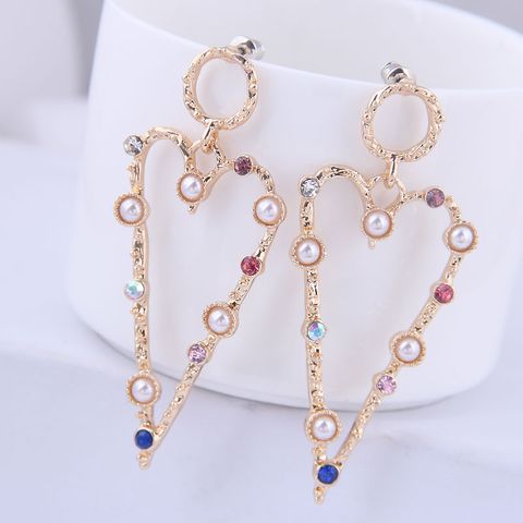 Nihaojewelry Wholesale 925 Silver Earrings Korean Fashion Sweet Triangle Exaggerated Earrings