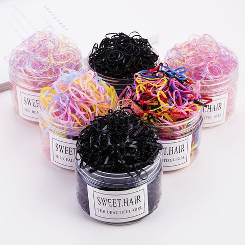 Girls&#39; Rubber Band Hair Band Disposable Black Rubber Band Thickened Baby Head Rope Children&#39;s Hair Accessories
