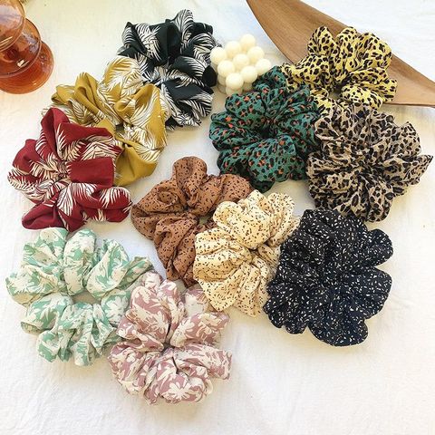 Exaggerated Oversized Retro Head Rope New Head Rope Floral Cheap Scrunchies Wholesale