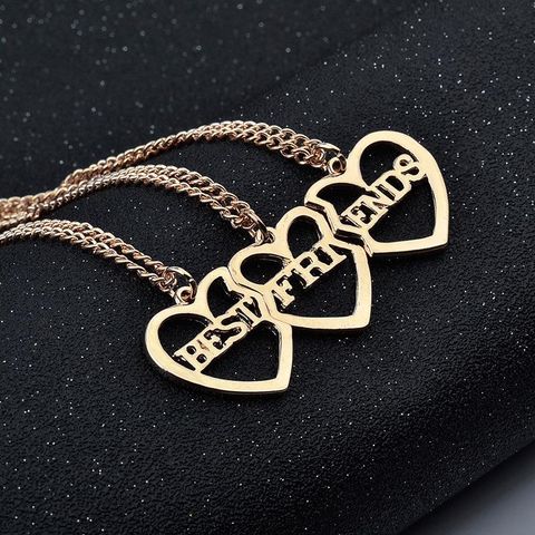 Best Selling Best Friends Heart-shaped Necklace Yiwu Nihaojewelry Wholesale