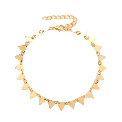 New Fashion Geometric Ladies Anklet Punk Style Triangle Anklet Wholesale