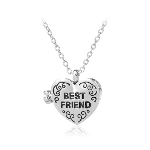 Fashion  Best Friends  Heart-shaped Openable Pendant Necklace Nihaojewelry Wholesale