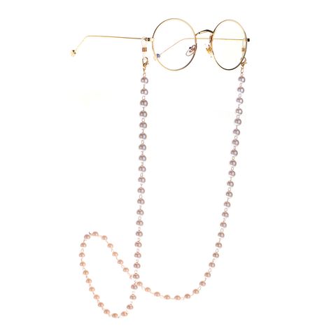 New 8mm Pearl Gold Glasses Chain Necklace Sunglasses Anti-lost Fashion Pearl Glass Chain Wholesale