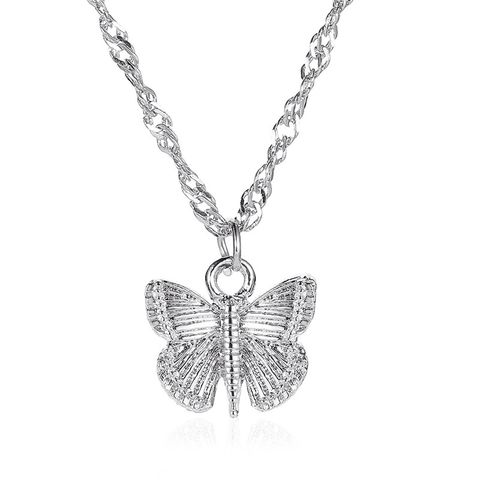 New Necklace Butterfly Necklace Neck Chain Ladies Summer Personality Wild Clavicle Chain Wholesale Nihaojewelry