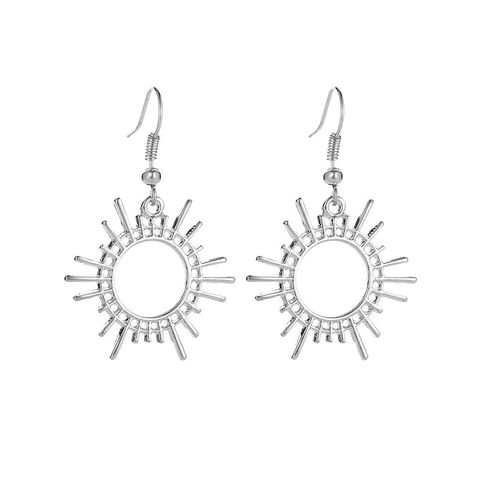 New Earrings Trend Gear Earrings Creative Geometric Alloy Jewelry Sun Earrings Wholesale Nihaojewelry