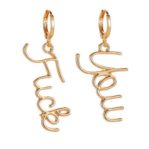 Simple Asymmetric Letter Earrings Popular Long Earrings For Women Nihaojewelry Wholesale