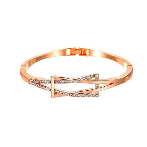 New Bracelet Nihaojewelry Fashion Geometric Cross Bracelet Knotted Simple Commuter Diamond Bracelet Wholesale