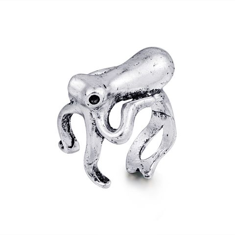 European New Trend Punk Retro Cute Hippo Ring Men And Women Animal Ring Foreign Trade Popular Style