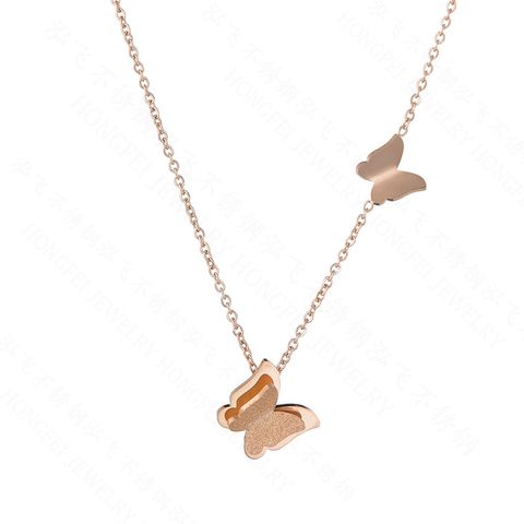 304 Stainless Steel 18K Gold Plated Plating Insect Necklace