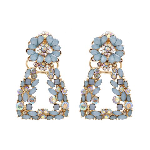 Fashion  Exaggerated Geometric Earrings Diamond Personalized Retro Earrings Jewelry Wholesale Nihaojewelry