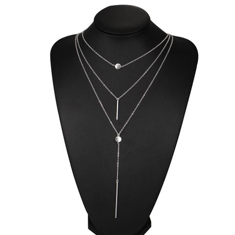 Retro Geometric Alloy Wholesale Necklace