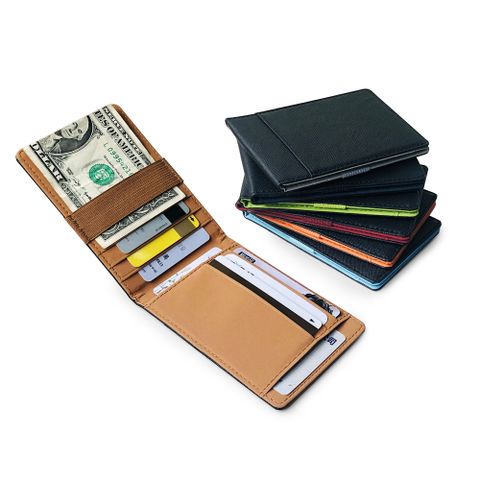 New Korean Fashion Us Dollar Clip Men's Leather Wallet Pu Card Bag Elastic Band Small Card Bag Wholesale Nihaojewelry