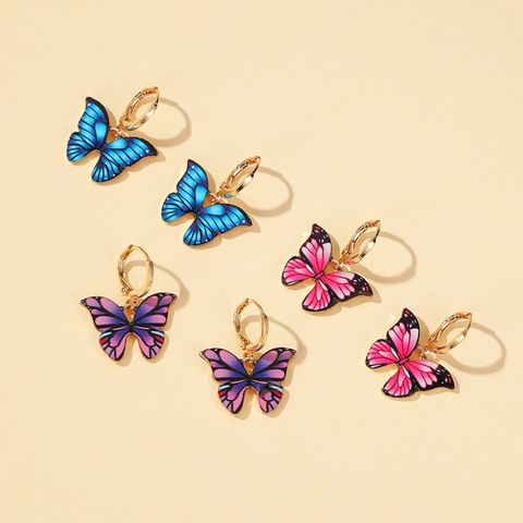 New Color Butterfly Earrings Dream Butterfly Earrings Hot Sale Earrings Wholesale Nihaojewelry
