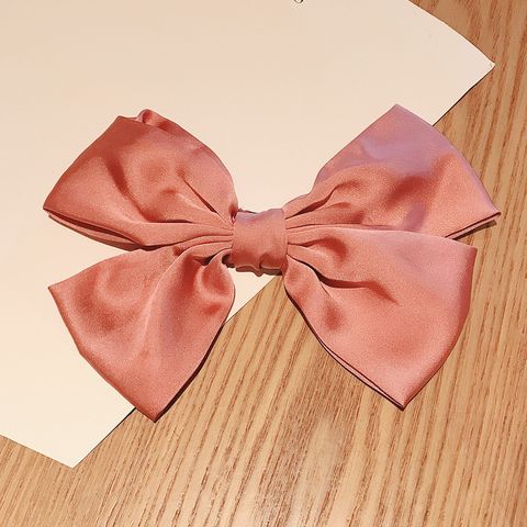 Korea Large Bow Hairpin Spring Clip Hair Accessories Clip Hairpin Headdress Girl Hair Rope Wholesale