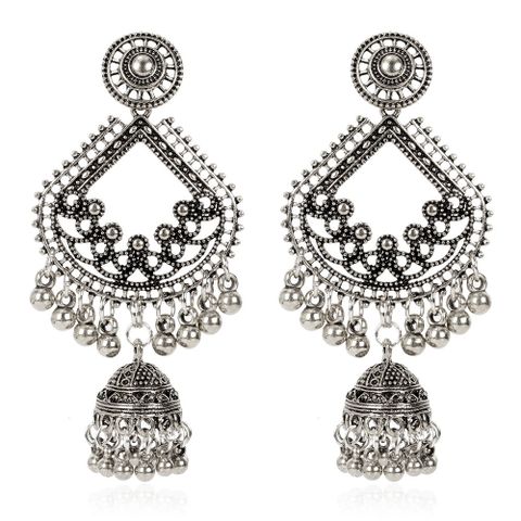 Fashion Retro Tassel Earrings Boho Birdcage Bell Pendant Bell Earrings Wholesale Nihaojewelry