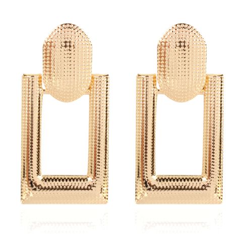 Simple Earrings Gold Earrings Metal Hollow Earrings Wholesale Nihaojewelry