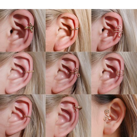 Vente Chaude Boucles D&#39;oreilles Vent Froid Rétro Simple Oreille Clips Personnalité En Forme De U Boucles D&#39;oreilles Géométriques En Gros Nihaojewelry