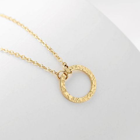 Stainless Steel 14K Gold Plated Fashion Plating Geometric Necklace