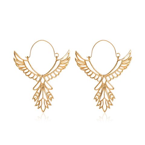 Fashion Wings Earrings Ethnic Style Hollow Eagle Earrings Peace Sign Earrings Wholesale Nihaojewelry