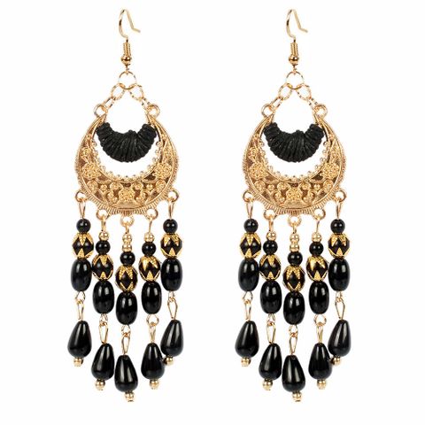 Ethnic Style Earrings Water Drop Tassel Earrings Bohemian Crescent Earrings Wholesale Nihaojewelry