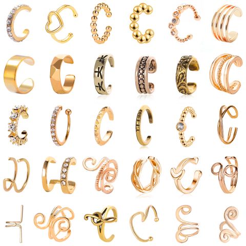 Wholesale Jewelry Retro Geometric Artificial Gemstones Plating Earrings