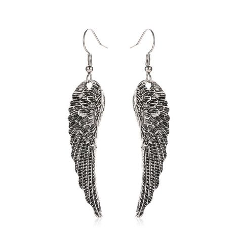 New Style Feather Earrings Retro Wings Earrings Fashion Angel Wings Trend Earrings Wholesale Nihaojewelry