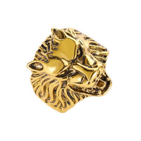 New Ring Exaggerated Retro Wolf Head Ring Domineering Men's Index Finger Open Ring Wholesale Nihaojewelry