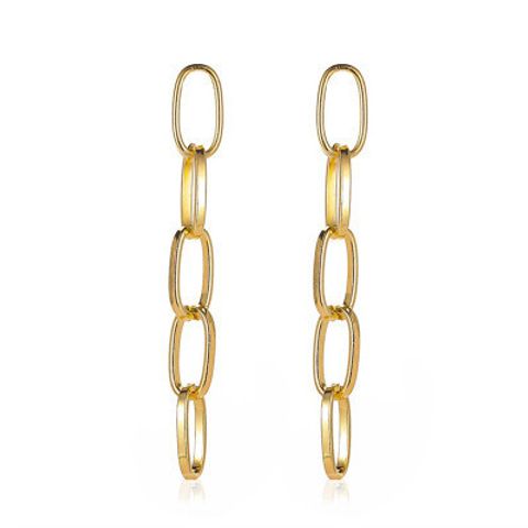 New Earrings Metal Chain Earrings Ladies Simple Geometric Tassel Earrings Wholesale Nihaojewelry