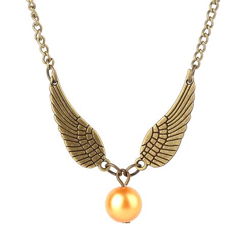 Popular Fashion Necklace Gold Snitch Necklace Unisex Clavicle Chain Wholesale