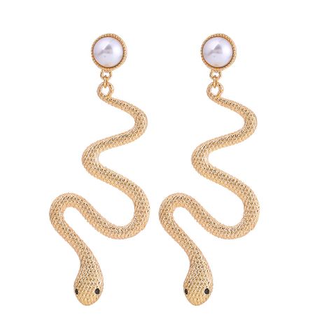 Fashion Animal Plating Alloy Rhinestones Earrings