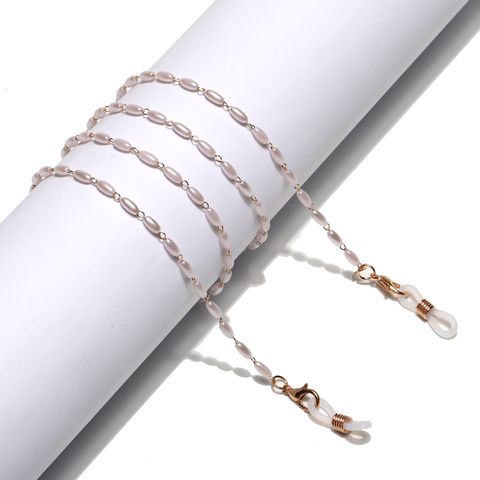 New Rice-shaped Pearl Gold Glasses Chain Necklace Sunglasses Anti-lost Anti-drop Glasses Rope Wholesale Nihaojewelry