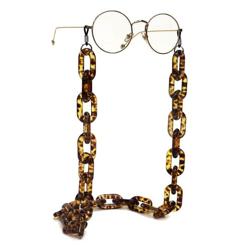 Resin Acrylic Plastic Leopard Glasses Chain Simple Retro Fashion Glasses Chain Anti-skid Anti-lost Wholesale Nihaojewelry