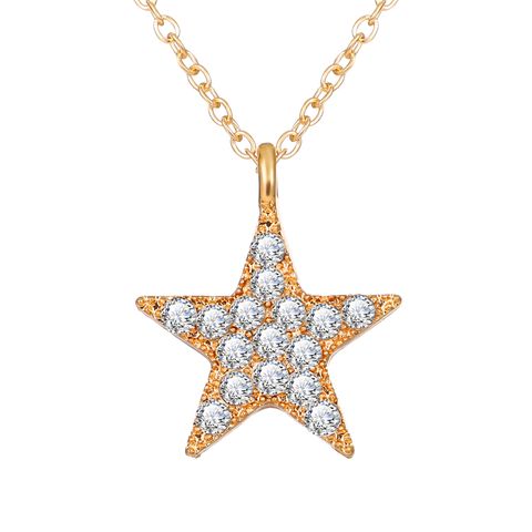 Fashion Jewelry New Creative Hollow Diamond Sun Star Moon Pendant Necklace Wholesale Nihaojewelry