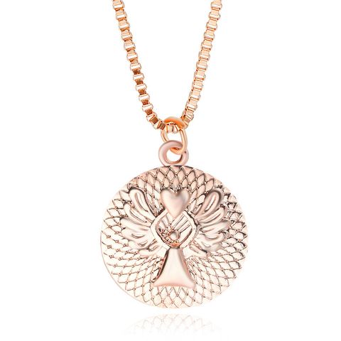 Necklace Clavicle Chain Fashion Letter Love Guardian Angel Pendant Necklace Accessories Wholesale Nihaojewelry