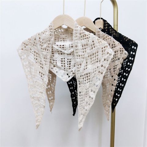 Cotton Lace Triangle Scarf Shawl Scarf Spring And Autumn Winter Style Hollowed Out Decoration Matching Clothes Scarf Wholesale Nihaojewelry