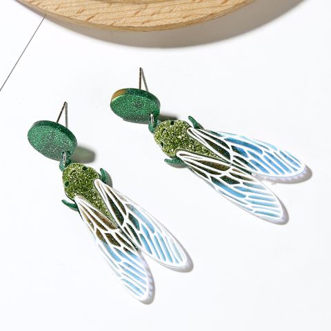 Insect Acrylic Earrings Cicada Earrings Summer Fashion Korea Fresh Sweet Earrings Wholesale